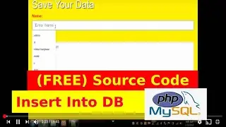 Insert Data in Database and Show Message - PHP/MYSQL - AJAX Source Code