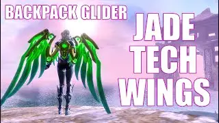 GW2 - Jade Tech Wings Backpack and Glider Combo - Guild Wars 2 End Of Dragons