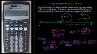 Texas Instruments BA 2 Plus Financial Calculator tutorial: Solving Annuity problems Part 2
