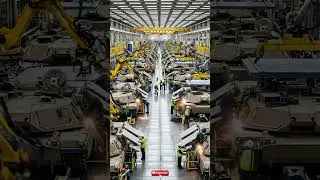 Modern tank factory tour! ⚙️ #shorts #militaryfactory #tankbuild #engineeringmarvel #viralshorts