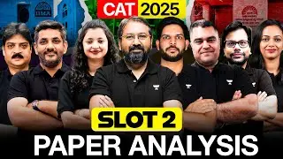 CAT 2025 SLOT 2 PAPER ANALYSIS || LIVE Detailed Analysis with Memory Based Questions ⚡️