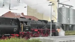 00262 3 210828 Bhf  Borken Zugbetrieb   BR 52 4867 rangiert von Gl  4 nach Gl  3