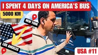 I Spent 4 DAYS on America's LONGEST Bus Ride - NEW YORK to LOS ANGELES