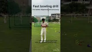 Fast Bowling drill for better alignment and accuracy🎯✅ |Gncc