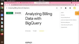 Analyzing Billing Data with BigQuery | GSP621