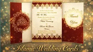 Elegant Islamic Wedding Invitation | Nikah Card Video@EditingwithNadia