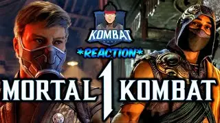 MK1 *SMOKE / RAIN* REVEAL REACTION + SCORPION / JOHNNY CAGE GAMEPLAY!! (MORTAL KOMBAT 1 KOMBAT KAST)