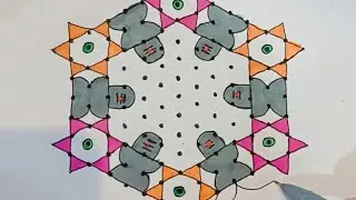 13*7 చుక్కల అందమైన శివరాత్రి ముగ్గులు 🪔🌷🌿 beautiful Mahashivratri muggulu Rangolis 🛕🏵️🌿