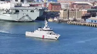 French Ship Cormorant #ship #warships #navy #portsmouth #drones