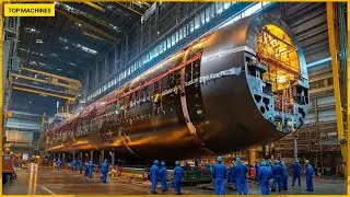 Inside the US Navy Nuclear Submarine Manufacturing Process | Unveiling the Cruise Ship Factory