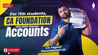 CA Foundation May 27: Accounts: Final Account: S2: CA Yogesh Panchakshari.