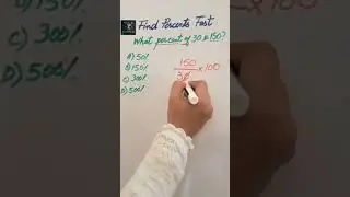 Simple Yet Effective Methods for Solving Percentage DeerMaths #percentage #maths #shorts