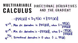 Multivariable Calculus: Directional derivatives and the gradient