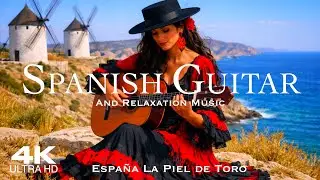 [4K] SPANISH GUITAR FLAMENCO 2026 🇪🇸 Spain Espa&ntilde;a | 3 Hour Drone Aerial with guitarra espa&ntilde;ola 