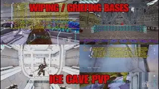 WIPING / GRIEFING BASES + ICE CAVE PVP // ARK SMALL TRIBES // ARK PVP // ARK PS5
