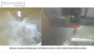 Fr&auml;svergleich (an Edelstahl): KSS im Vergleich zur Trockenbearbeitung mit dem System Mediumverteiler