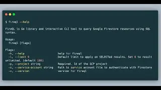 FireQL - Query Google Firestore database using SQL syntax.