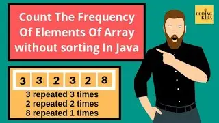 Count Frequency of Each Element of Array without sorting  in java