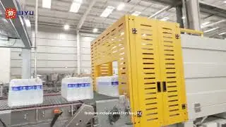 High speed heat shrink wrap machine for 42000 BPH bottled water line#shrink film packaging machine