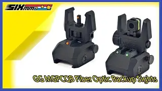 [GG] MGPCQB Fiber Optic Backup Sights [BLK]