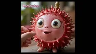 Cute ASMR Fruit Animation 🍓😂Rambutan #ASMR #FunnyFruit #ViralVideo #CuteFruit #FruitASMR #ASMR