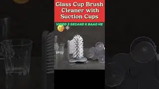 Glass Cup Brush Cleaner with Suction Cups #short #cleaner