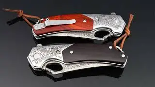 🔥 NedFoss PTEROSAUR &ndash; Exquisite Damascus Pocket Knife in 2 Colors!