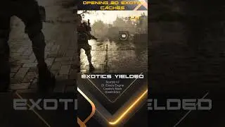 Opening 20 exotic caches