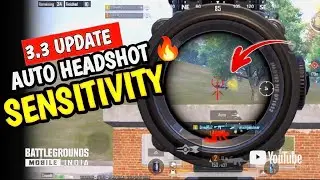 AUTO HEADSHOT SENSITIVITY 🔥 || 3.3 Update Best Sensitivity Here || BGMI TANDT