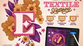 Procreate Brush: Textile Lettering Toolkit