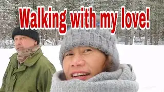 Walking on the White Carpet//Snowy Road