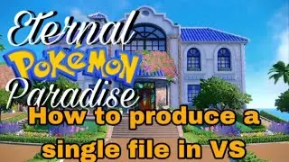 How to produce a single file in vs