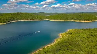 In the motor boat | Drone Video | DJI Mini 3 Pro | Lake Norfork | Arkansas | USA