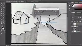Nature Drawing Tutorial Lovely Drawing Ideas #drawing #digitalart #digitaldrawing #art #draw #india