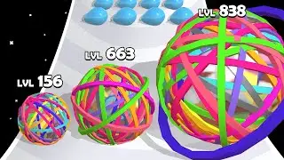 RUBBER BALL RUNNER: Level Up Rubber 2048 Balls (New Updated - Part 02)