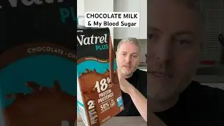 High protein chocolate milk and my blood sugar. ￼#bloodsugar #glucose  #chocolatemilk