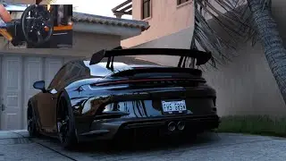 Porsche 911 GT3 in Forza Horizon 5 | Logitech G923 Wheel Gameplay