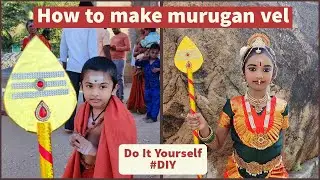 How to make murugan vel | முருகன் வேல் செய்வது எப்படி ? - DIY at home