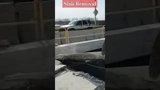 Bridge Deck Slab Removal #bridgeconstruction #concrete #bridgedesign #construction