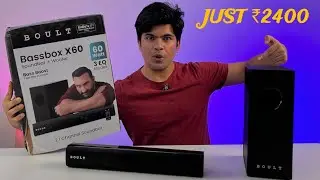 Boult BassBox X60 Bluetooth Soundbar With Sub Woofer Unboxing And Detailed Review | Budget Sound bar