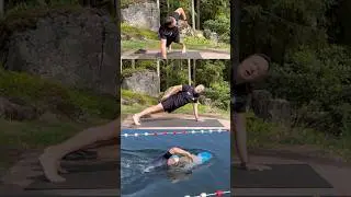 Dry swimming exercise | swimming with float board | freestyle swimming