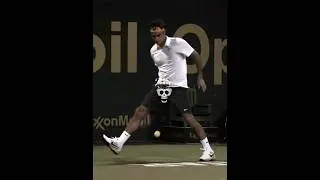 Federer&rsquo;s improvisation 😱😮&zwj;💨🔥 #tennis #federer #edit