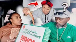 HIDING IN TRUNK THEN EATING PAPA E'S FOOD *HILARIOUS*