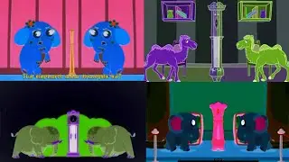 HICKORY DICKORY DOCK VIDEO COMPILATION || THE ELEPHANT AND CAMEL || VISUAL EFFECTS COMPILATION
