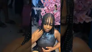Can you see this Beauiful Fringe braids with....🤩🤩🤩 #braids #hairstyles #hair #hairtransformation