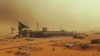 Sand Blasted Lab 🏜️ 2 Hour Toxic Desert Ambience  Abandoned Research Soundscape  Apocalyptic |Sci-Fi