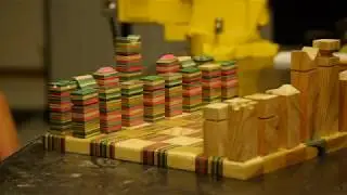 PROCESS - Making a Chess Board with Recycled Skateboards
