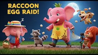 Real Farm Elephant 🚜🦝 RACCOON STEALS EGGS! Sweetie Leaves Basket &ndash; Night Raid!