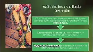 TEXAS FOOD HANDLER CERTIFICATION (#TXDSHS232 ONLINE)  NO EXAMS  #foodhandlers #texasrestaurants 2024