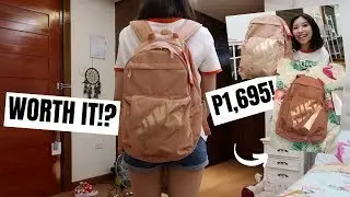 NIKE ROSEGOLD BACKPACK! WORTH IT BA!? | Ann V